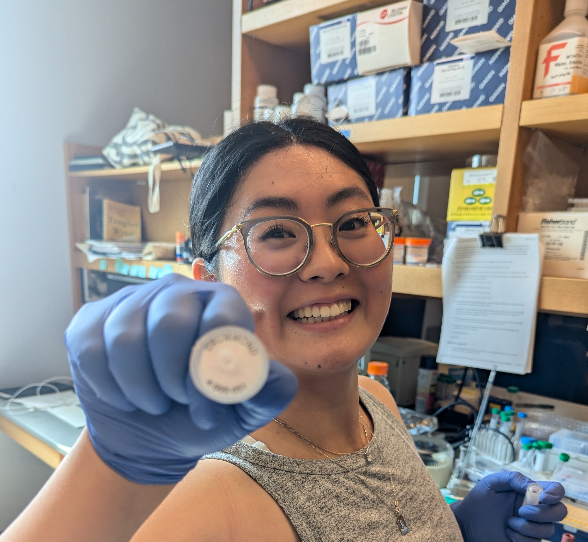 Michelle Photobombed my Shot of the Pipette Filter